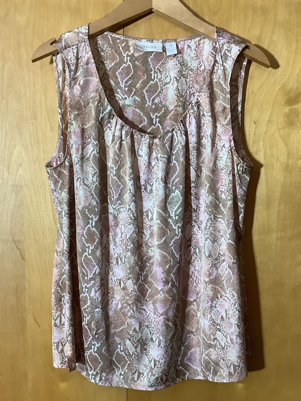 Chico’s snake print tank, size large (Chico’s size 2)